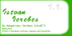 istvan verebes business card